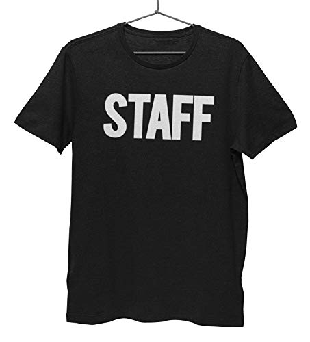 Nyc factory men's staff t-shirt front back print tee ev…