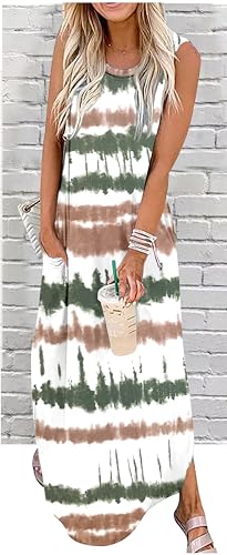 Image of CHUNTIANRAN Maxi Dresses for Women Summer Outfits Boho Beach Long Dresses Casual Sundresses Resort Wear for Women 2026
