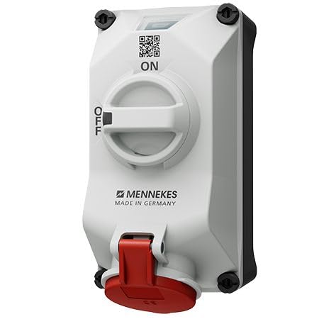 Prise 4P Mennekes DUOi socle connecteur mural de courant 400V 16A