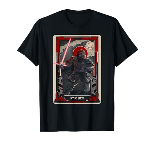 T-shirt Kylo Ren Star Wars style carte de tarot pour Halloween noir