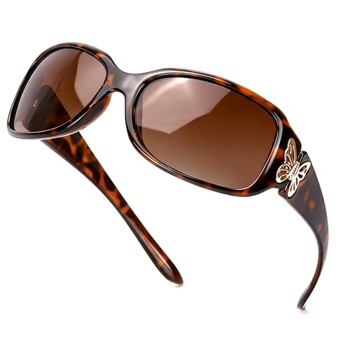 LVIOE Women's Polarized Sunglasses Butterfly Design with UV400 Protection (Option 2)