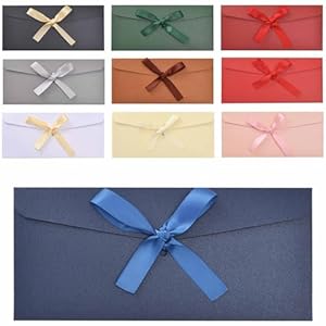 Generisch asdasd022 Farbige Umschläge mit Band 10 Stück