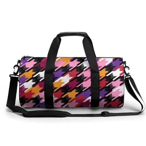 Sac de sport abstrait coloré 45x23x23cm pour voyage et randonnée
