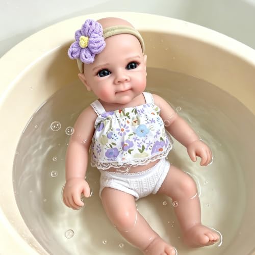 Muñeca Reborn de silicona realista de 12 pulgadas miniatura 1