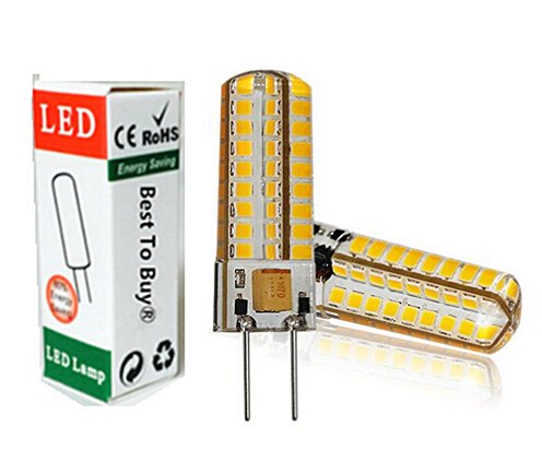 Best To Buy (6-Pack) 6.5-Watt T4 Gy6.35 Led Bulb 12-30V Ac/Dc, 72Smd 2835 Led, 6.5W Warm White Color (Jc10 Bi-Pin 35-40W Replacement) #TOP5