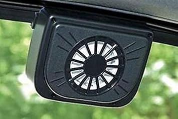 SK RAYAN Plastic Auto Cool- Solar Powered Ventilation Fan Keeps Your Parked Car Cool (Black)