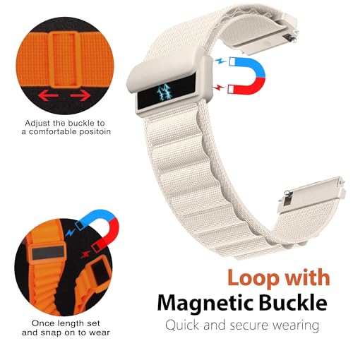 Correa de nylon para reloj Garmin Vivoactive 20mm miniatura 2