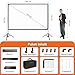 Beamer Leinwand mit Stativ 120 Zoll, HolaDream Projektor Leinwand Tragbare Outdoor 16:9 HD, Projector Screen mit Ständer und Tragetasche für Home Garten, Party, Theater, Nächte
