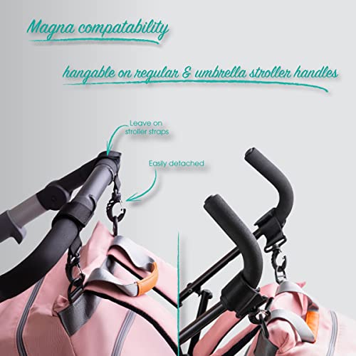 Clamera Diaper Bag Backpack – 5-In-1 Magna Travel Back Pack – Extra Large Diaper Bag With Changing Pad, Diaper Pouch, Pacifier Pouch & Stroller Hangers #TOP7