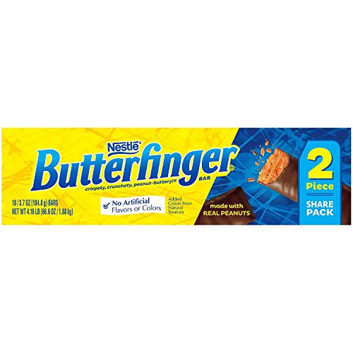 Nestle Butterfinger Chocolate Candy Bar Share Pack, 3.7Ounce Candy Bars (Pack of 18)