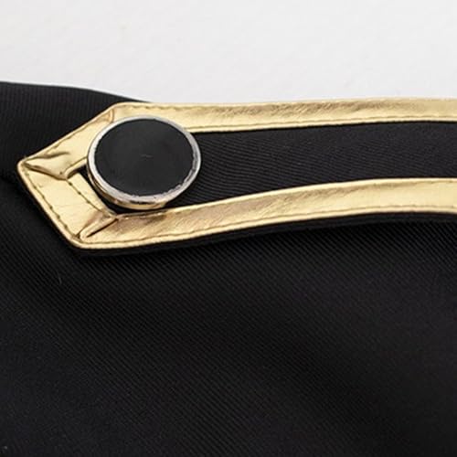 Men's Royal Prince Gold Embroidered Suit Jacket Court Fashion Uniform Jacket Suit Military Blazers Parade Punk4