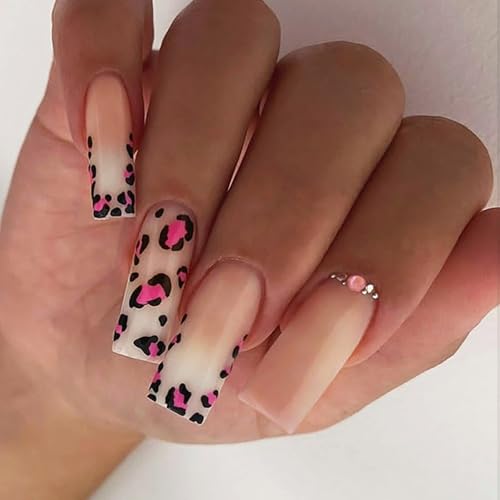 爪のcoffinプレス光沢のある偽の爪12サイズの24pcsの爪に爪に貼り付けられます。