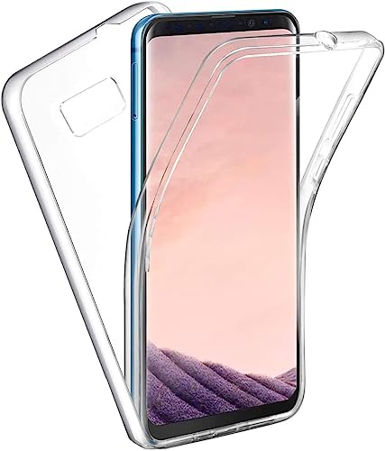 KP TECHNOLOGY Case for Galaxy S8 - (360 Front + Back Protection) Full Complete Protection For Samsung Galaxy S8 Gel Case (CLEAR)