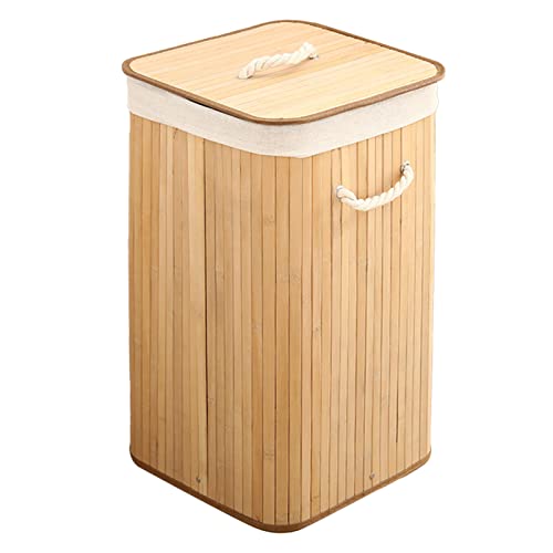 La Mejor Recopilación de Cesto para Ropa Sucia Coppel Top 10. 46 Yosoo Cesta de Lavandería Plegable de bambú de Gran Capacidad para Almacenamiento de Ropa Sucia y Cesta de Comestibles (1.7 Cuadrado de Color Original)