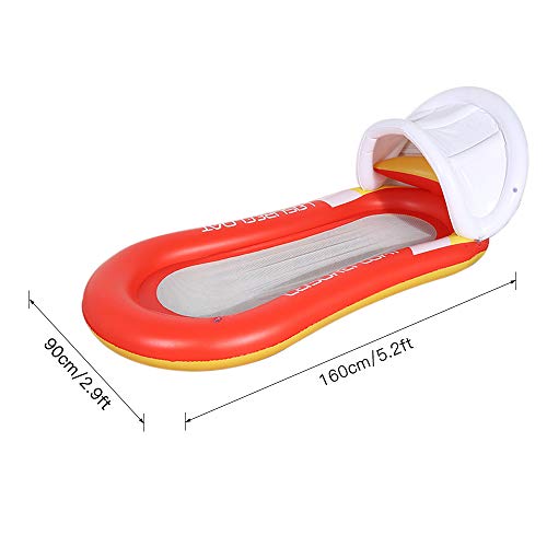 DECDEAL Flutuador inflável da associação do PVC com a jangada de flutuação da rede da espreguiçadeir