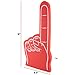 Giant Foam Finger 18 Inch- Number 1 DIY Blank Foam Hand for All Occasions - Cheerleading for Sports - Exciting Vibrant Colors use as Celebration Pom Poms- Great for Athletics Local Sport Events Games