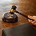Custom Wooden Gavel and Block Personalized Gavel and Optional Round Block for Lawyer Judge Auction Sale Meetings Student