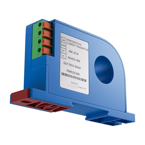 Transmetteur de courant alternatif 0-400A rail DIN sortie 0-20mA effet Hall DC24V - 2