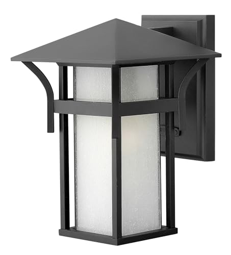 Hinkley Harbor Transitional One Light Small Outdoor Wall Mount, Satin