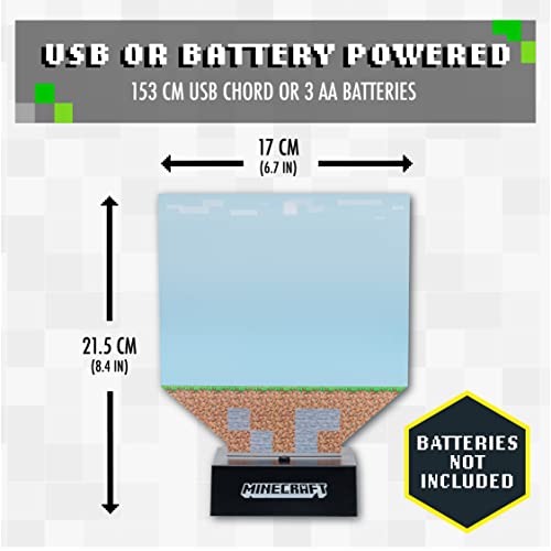 Lampe multicolore Minecraft acrylique avec blocs modulables - 6