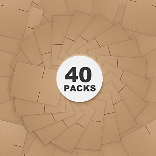 Crugla 40 Packs 10X6X6 Shipping Boxes Corrugated Cardboard Boxes Shipping Box Bulk For Packaging Small Business #TOP2