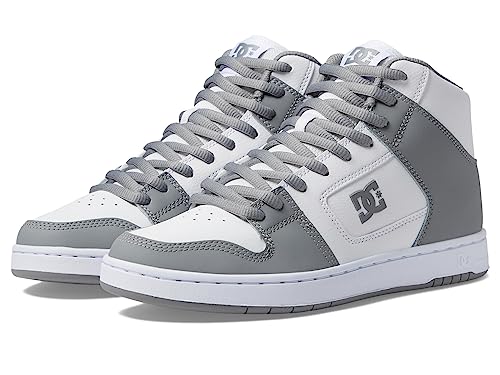 DC DC Men's Manteca 4 High Top Skate Shoe White/Grey 5