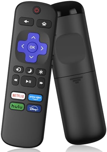 Replacement Remote Control for Roku TV, Compatible for TCL Roku/Hisense Roku/Onn Roku/Sharp Roku/Element Roku/Westinghouse Roku/Philips Roku/Sanyo Roku Smart TVs (Not for Roku Stick,Box and Players)
