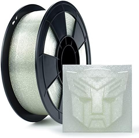 ZIRO PLA Glitter Filament 1.75mm 3D Printer Filament PLA 1.75mm Twinkling Color Series 1KG(2.2lbs), Dimensional Accuracy +/- 0.05mm,Twinkling Red