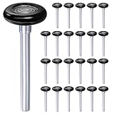 sourcing map 24 Stück Garagentorrollen, 2 Nylonrolle für 2 Garagenschiene, 4,25 Stiel, 8 Kugellager versiegelt, für gewerbliche und private Garagentore, schwarz