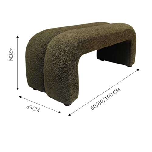 Banc à chaussures minimaliste blanc 60cm pour entrée et salon - 4