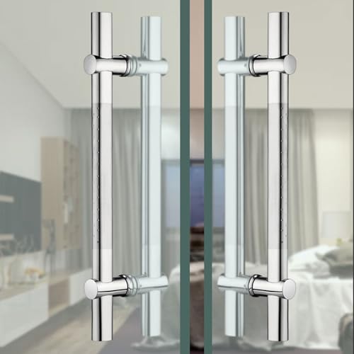 Poignée de porte en acier inoxydable moderne pour accès commercial