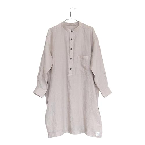 [大東寝具]リネンロングシャツ フリーサイズ(ユニセックス) chambre de D KYOTO