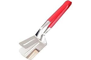 Anti-Scald Extended Handle Spatula Tongs: Your Ultimate Spatula-Tongs Hybrid