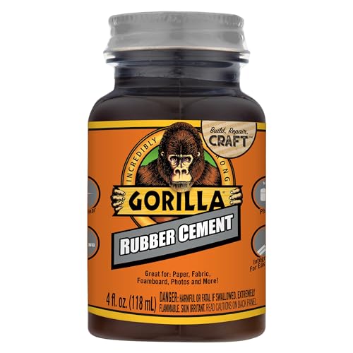 Image of Gorilla 105779 Rubber Cement, 4-oz. - Quantity 6