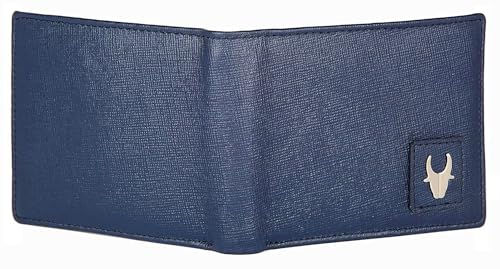 Image of WildHorn Blue Safiano Leather Wallet for Men