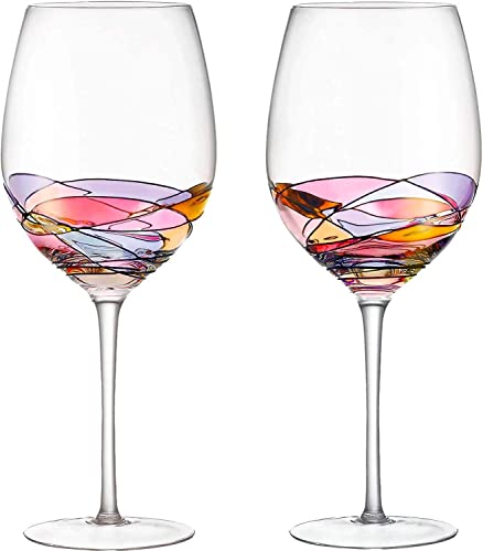 Get Popular Offer DAQQ Red Wine Glasses Set of 2 Hand Painted Designed with Strong Presence Inspired by the 'Duomo di Milano', Fine Addition To Any Wine Decanter, Unique Gift for Wine Enthusiasts Holiday Deals 🛒 DAQQ Red Wine Glasses Set of 2 Hand Painted Designed with Strong Presence Inspired by the 'Duomo di Milano', Fine Addition To Any Wine Decanter, Unique Gift for Wine Enthusiasts