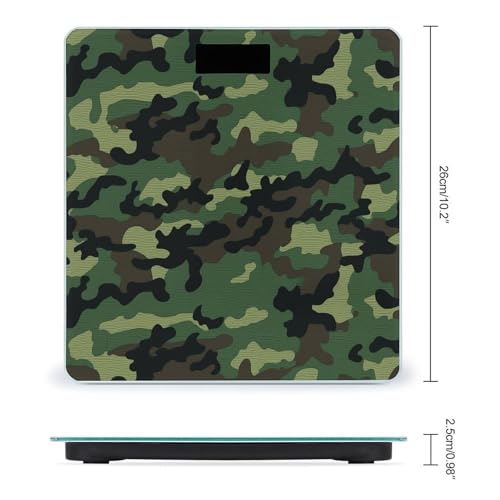 Báscula de baño digital VstaDank camuflaje militar verde miniatura 2