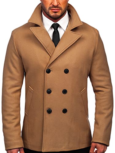 BOLF Herren Wintermantel Kurzmantel Winterjacke Trenchcoat Mäntel...