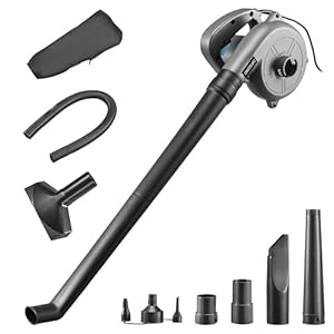 Cecotec Laubbläser mit Airforce 720 Kabel, 700 W, Geschwindigkeit bis zu 190 km/h, Volumen bis zu 4,96 m³/s, leicht, vielseitig, inklusive austauschbarem Düsen- und Rohrzubehör, 3 m langes Kabel