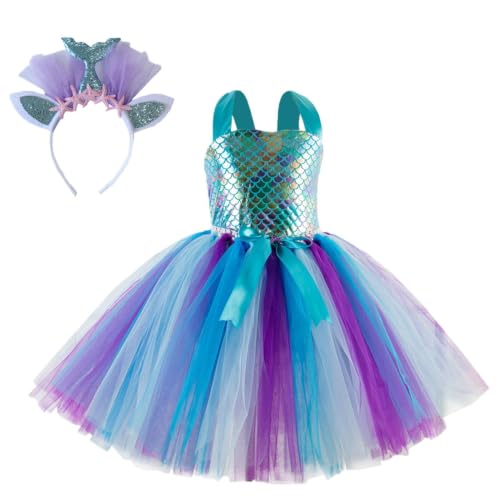 Robe de sirène pour enfants, le cadeau idéal pour anniversaire de fille