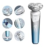 Men's Shaver Electric Rotary Razor 3D Floating Cutter Head Type-c One Hour Fast Charge Waterproof Razor with Led Display Wet Dry Shaving X3 Series Gift for Dad Husband Boy Friends