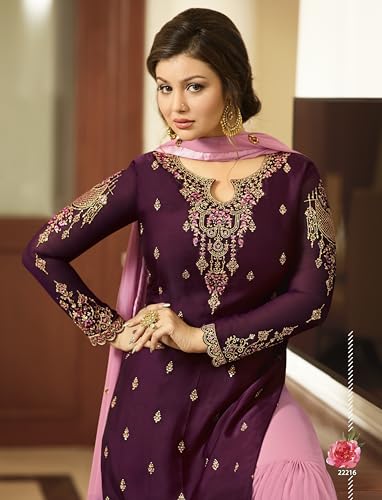 Indian/Pakistani Eid Ramzan Party Wear Wedding Wear Sharara Style Salwar Suit for Women3