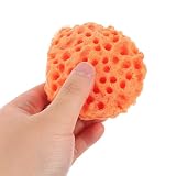 minkissy 36 Szt. Szt Wielokrotnego Użytku Gąbek Do Kąpieli z Miodową Strukturą Miodu Peelingujący Myjka Do Ciała z Zawieszką Gąbkowy Scrubber dla Skóry Gładkiej i Odświeżonej