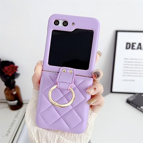 ZXDK Design for Samsung Galaxy Z Flip 3/4/5 �P�[�X�A�H�`�p�^�[�� �t���b�v ���������d�b�P�[�X Samsung Galaxy Z Flip 3 4 5 �P�[�X(�p�[�v���AZ Flip 4�p)