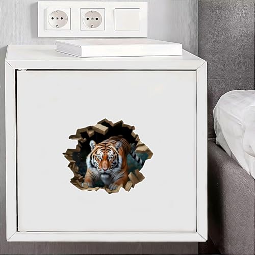Vinilo decorativo 3D tigre, pack 2, impermeable y removible miniatura 5