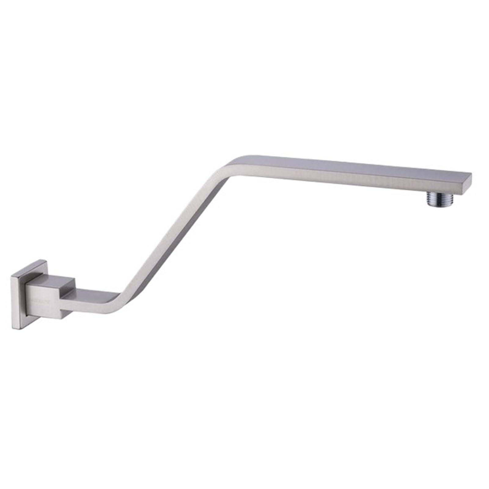 Extension de bras douche en laiton massif au design chrome surélevé