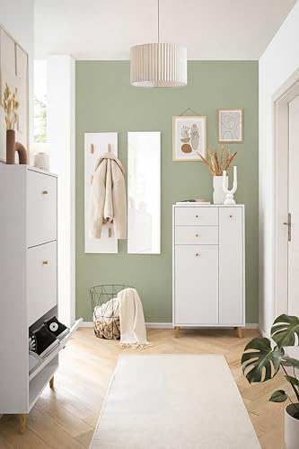 Meuble à chaussures blanc et meuble de rangement mince compact - 3
