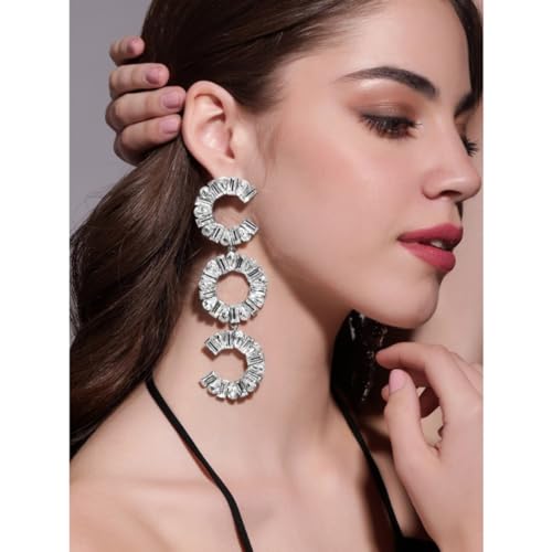 Image of Rubans Demi Fine Stainless Steel Stud Earrings Daily Gift for Women & Girls