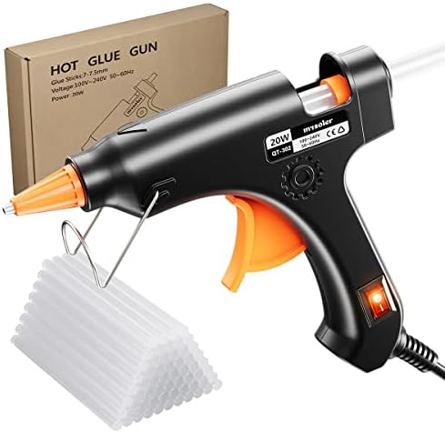 Mini Hot Glue Gun 20W Glue Gun with 30pcs Glue Gun Sticks - Perfect for DIY Projects, Arts and Crafts, and Home Repairs