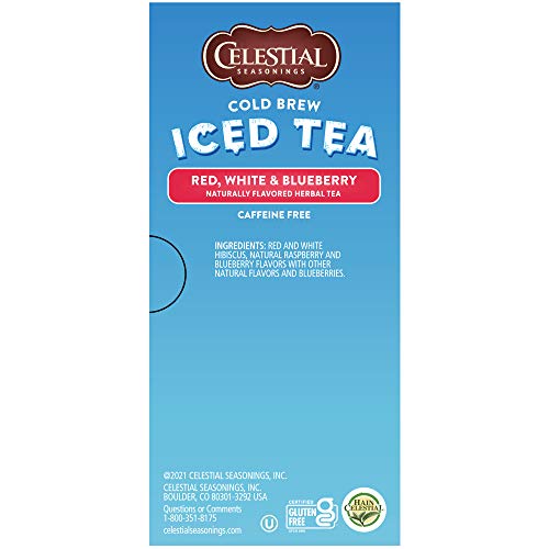 Celestial Seasonings Cold Brew Red, White & Blueberry Iced Tea Bags 18 Tea Bags thumb #4
